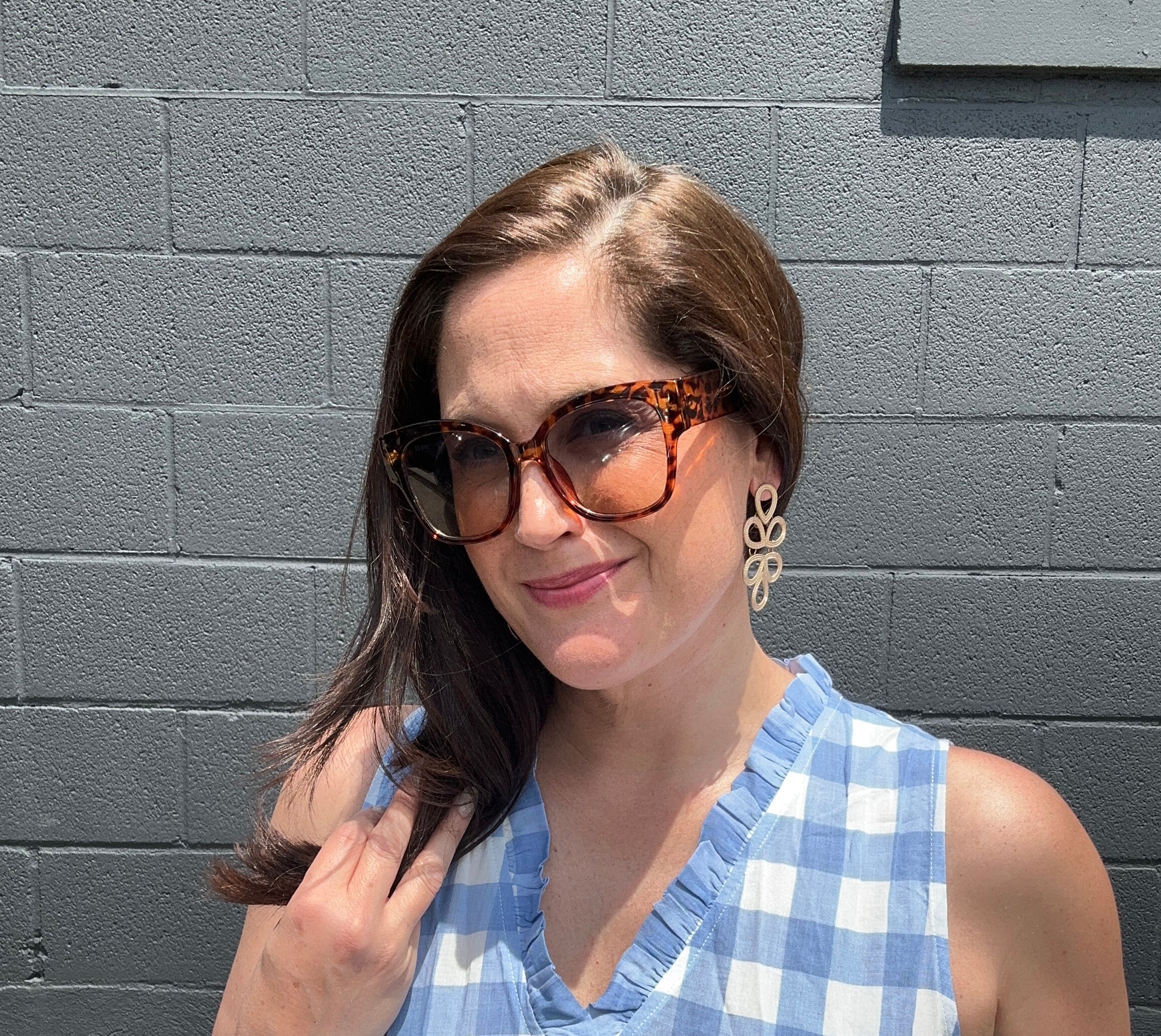 Chelsea Checkered Sleeveless Top - The Girl on Ivy