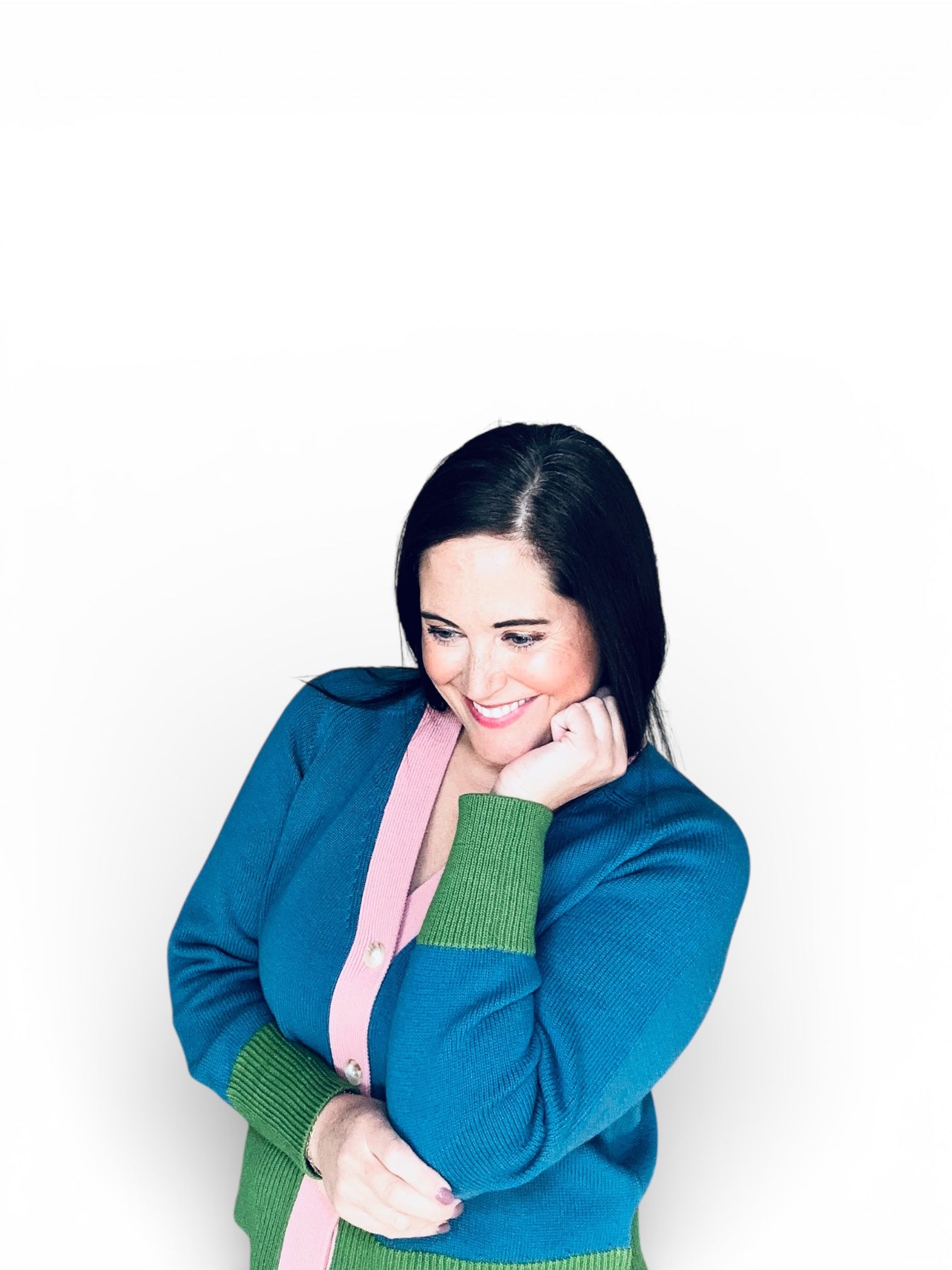 Hendria Color Block Cardigan - The Girl on Ivy