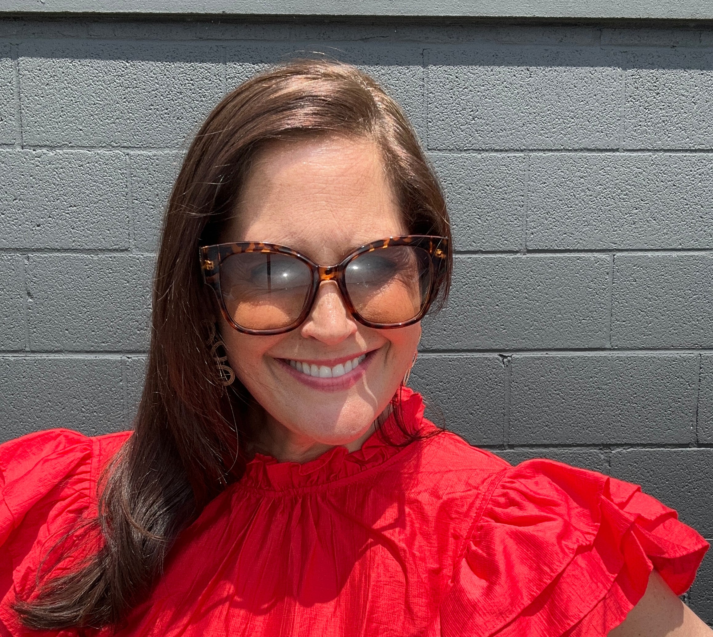 Ruffle Neck Layered Flutter Sleeve Top - The Girl on Ivy