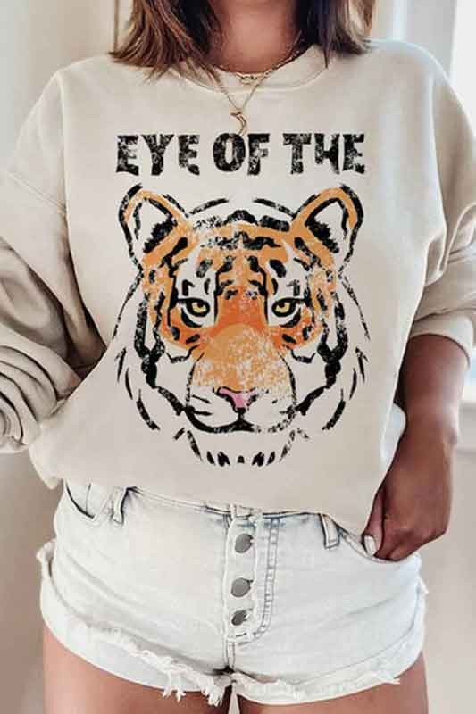 Eye Of The Tiger Graphic Sweatshirt – Beautiful Soul Boutique