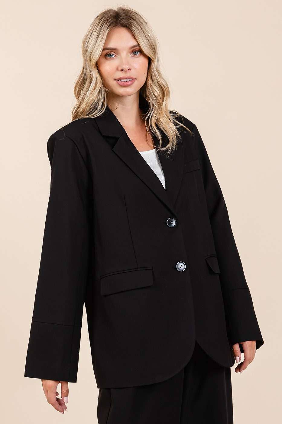 BOYFRIEND FIT BLAZER JACKET - The Girl on Ivy