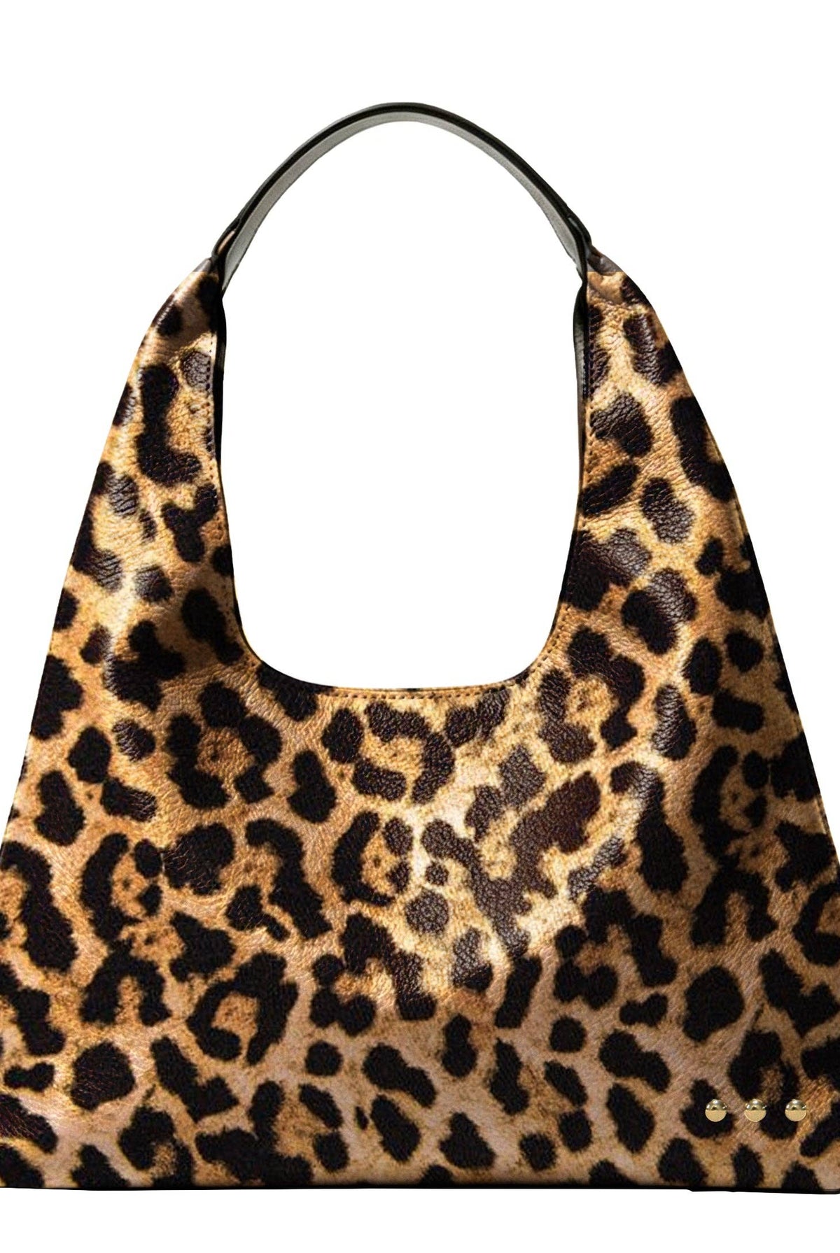 Large Leopard print hobo bag