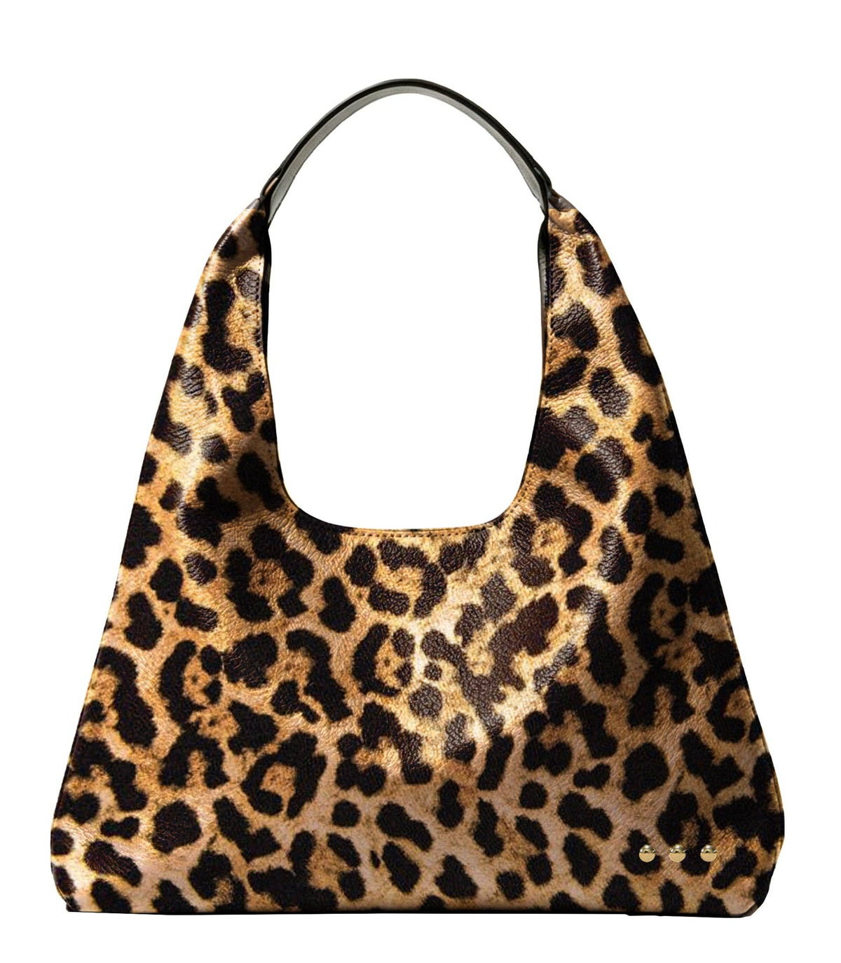 Large Leopard print hobo bag