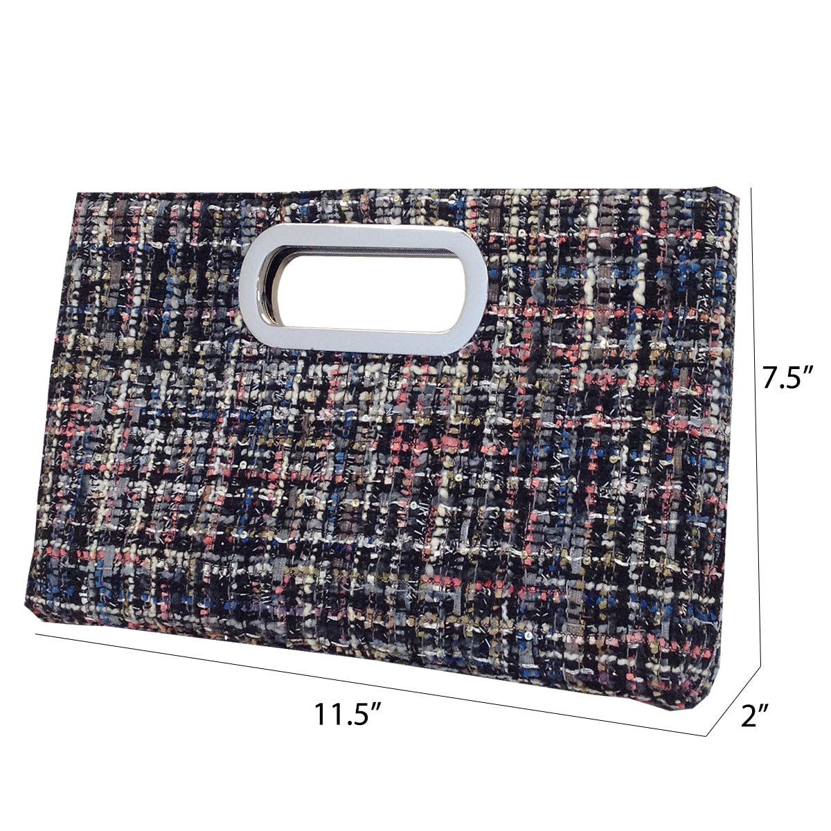 Top Handle Weaved Fabric Clutch - The Girl on Ivy