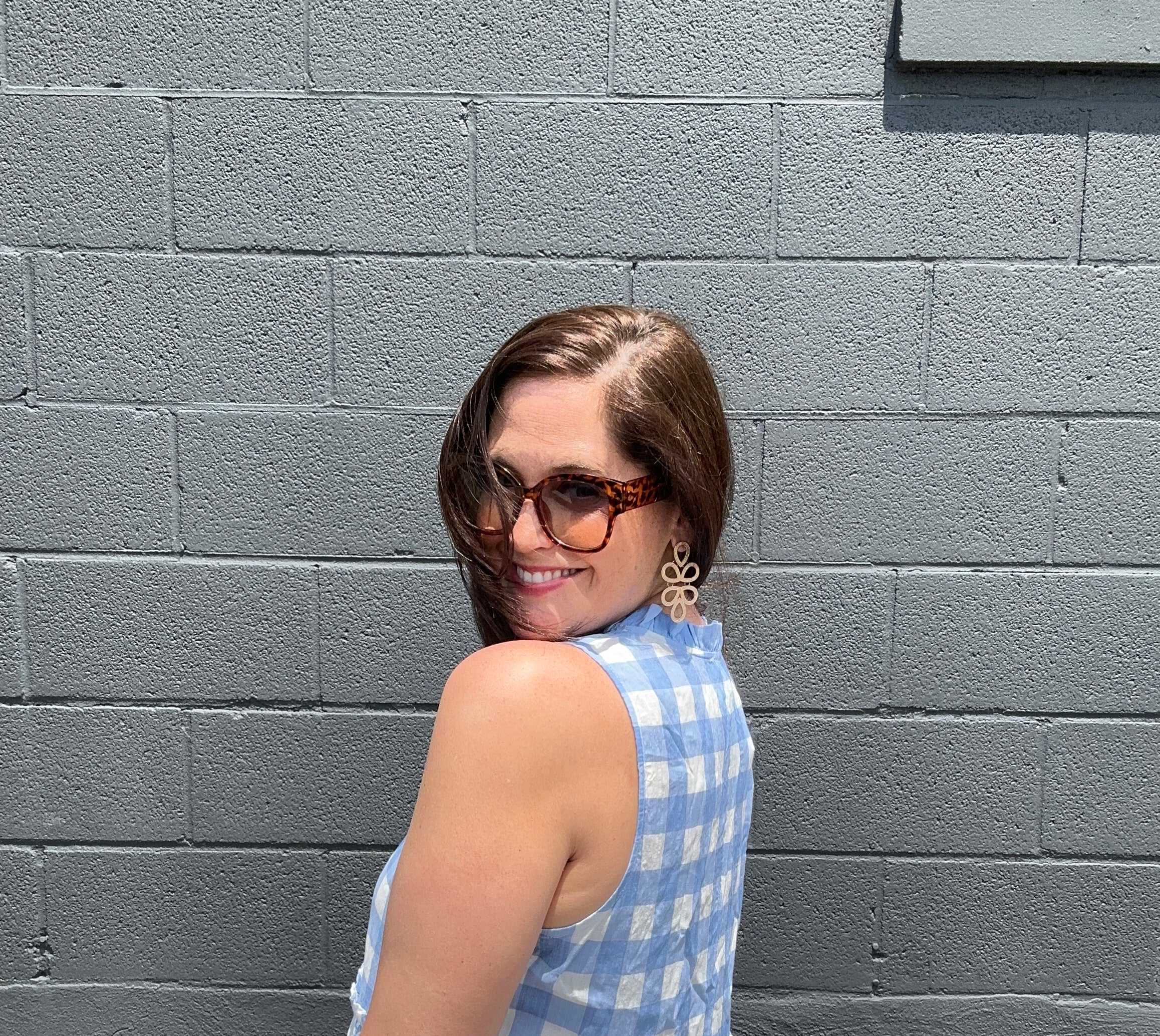 Chelsea Checkered Sleeveless Top - The Girl on Ivy