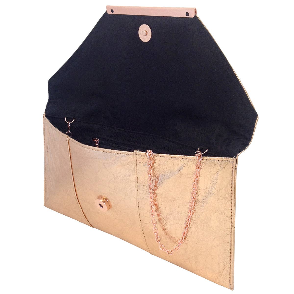 Crushed Metallic Evening Clutch - The Girl on Ivy