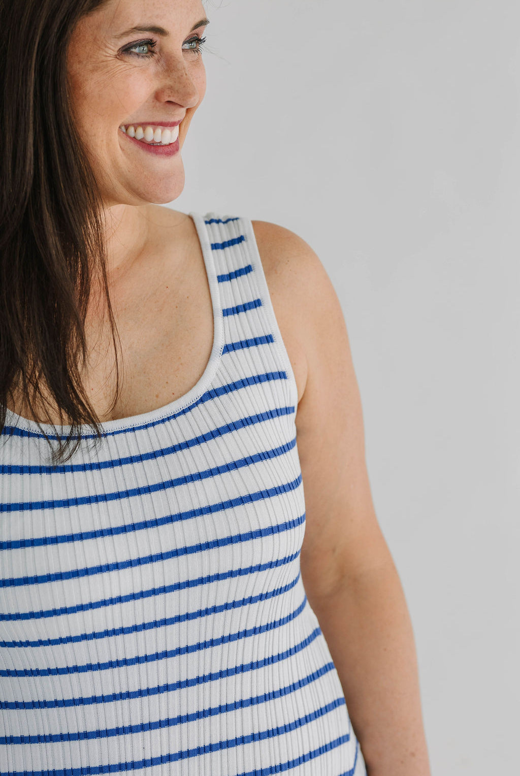 Striped Sleeveless Rib Knit Maxi Dress - The Girl on Ivy