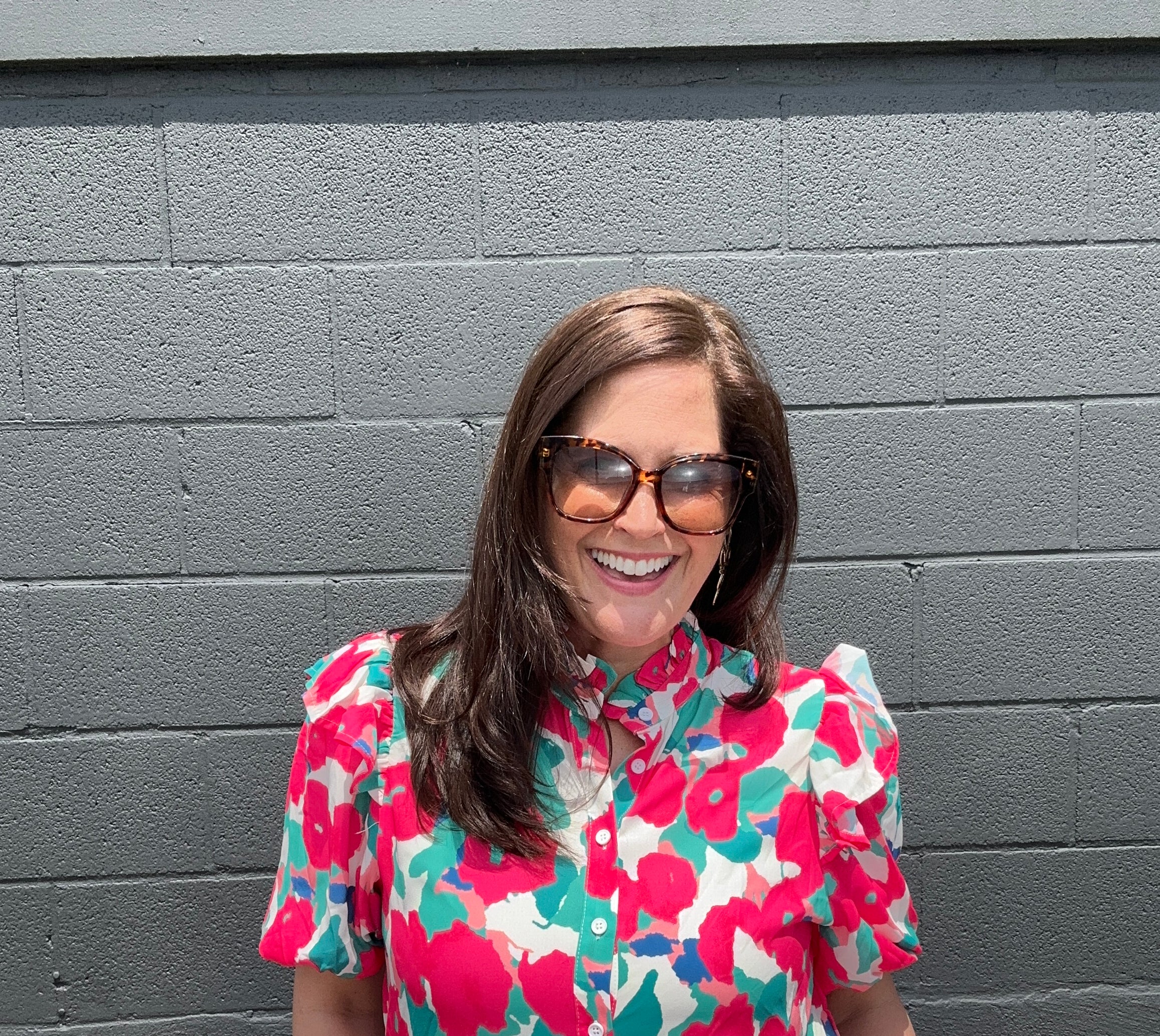 Annelle Printed Woven Top - The Girl on Ivy