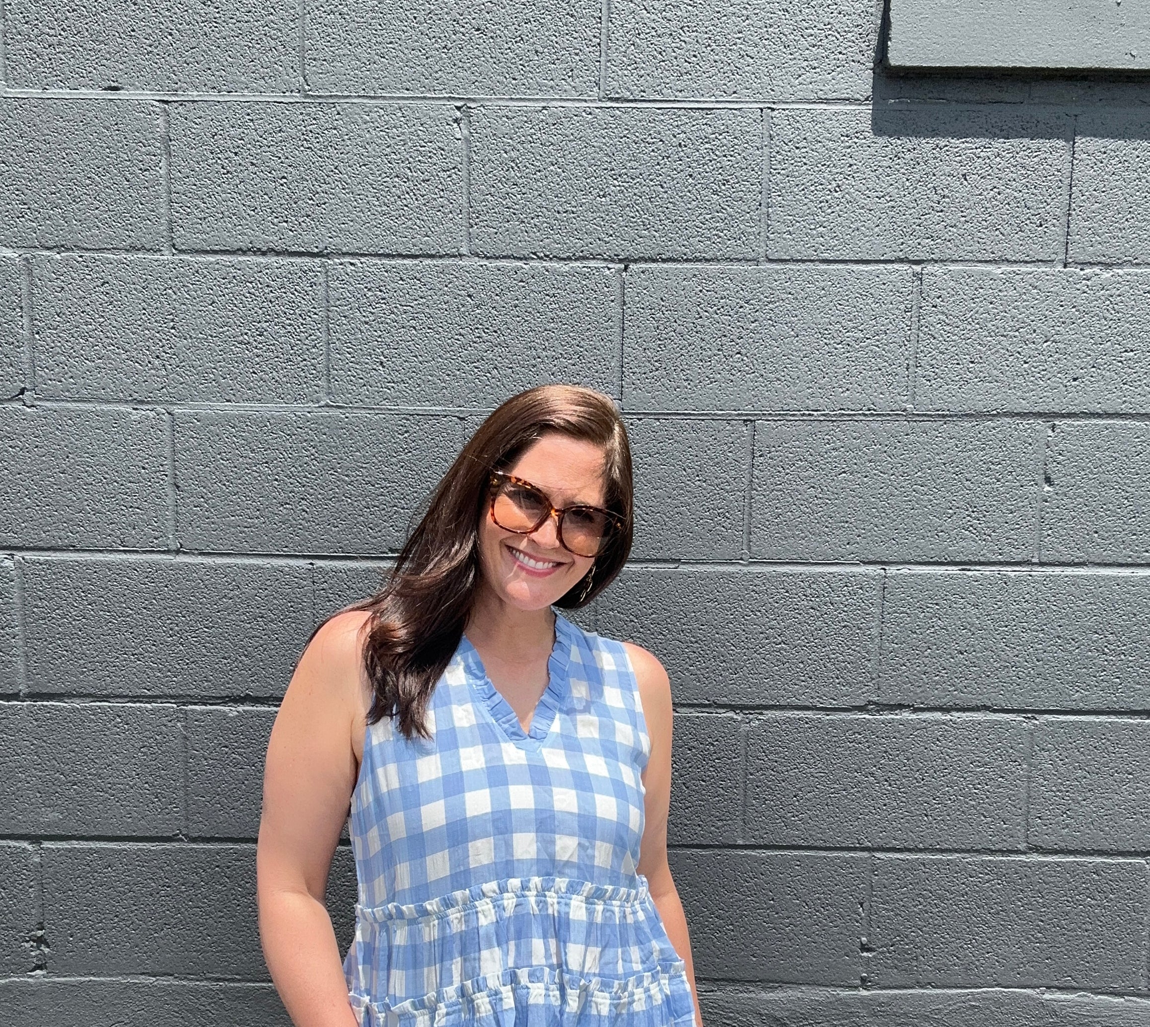 Chelsea Checkered Sleeveless Top - The Girl on Ivy