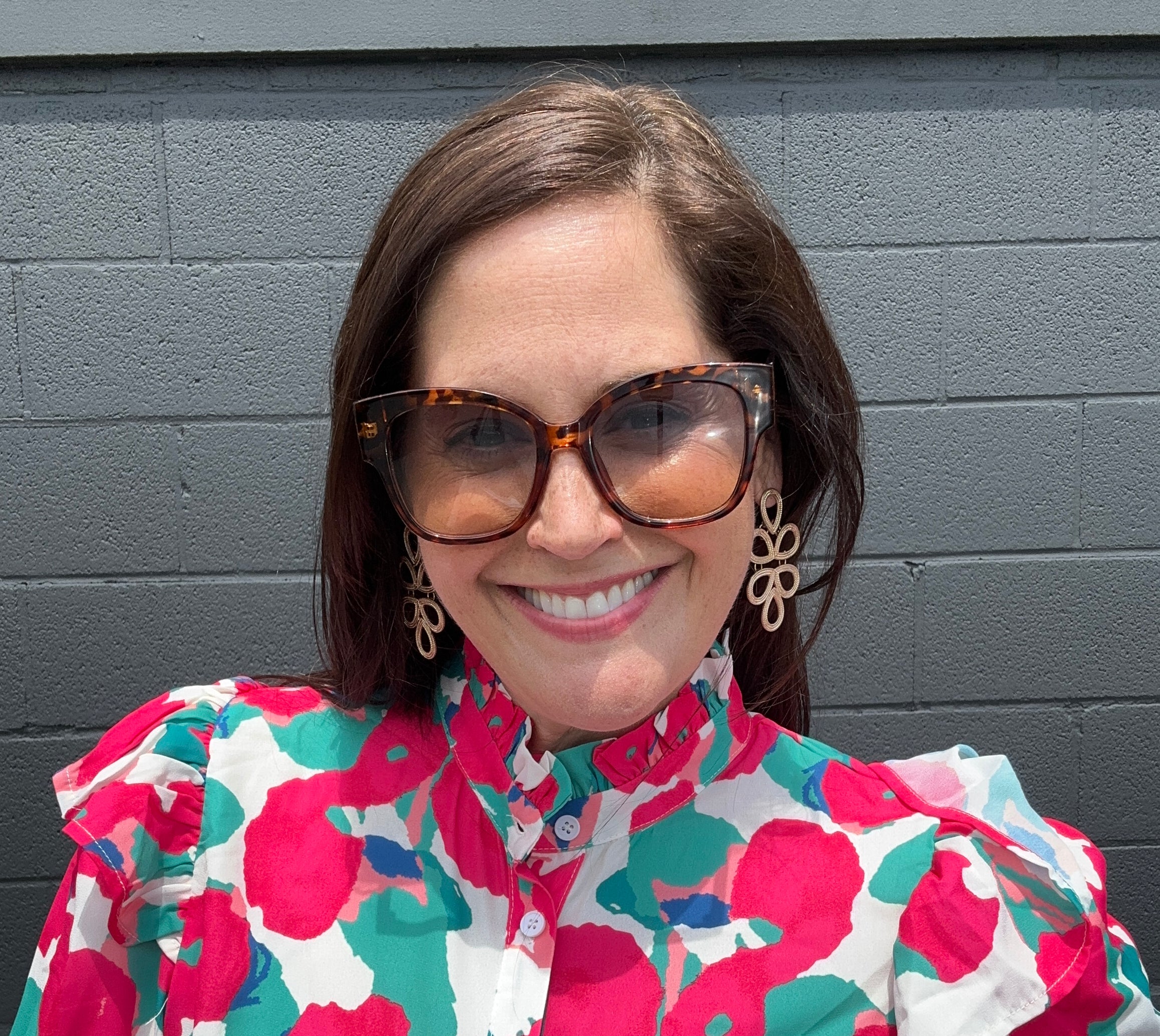 Annelle Printed Woven Top - The Girl on Ivy