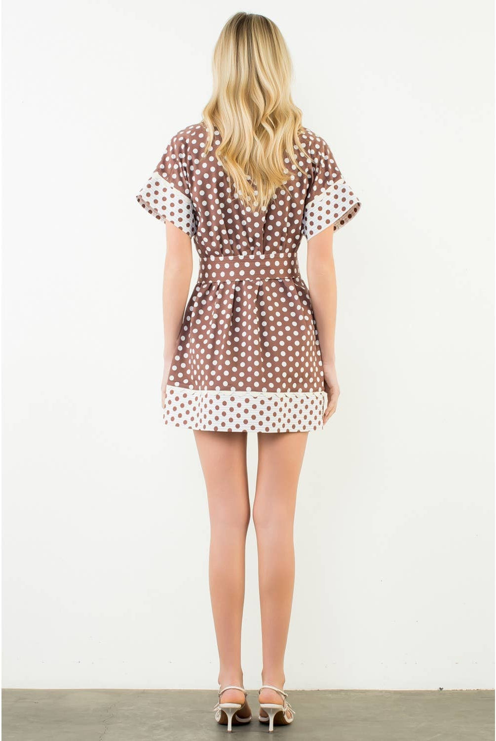 Short Sleeve Polka Dot Dress - The Girl on Ivy