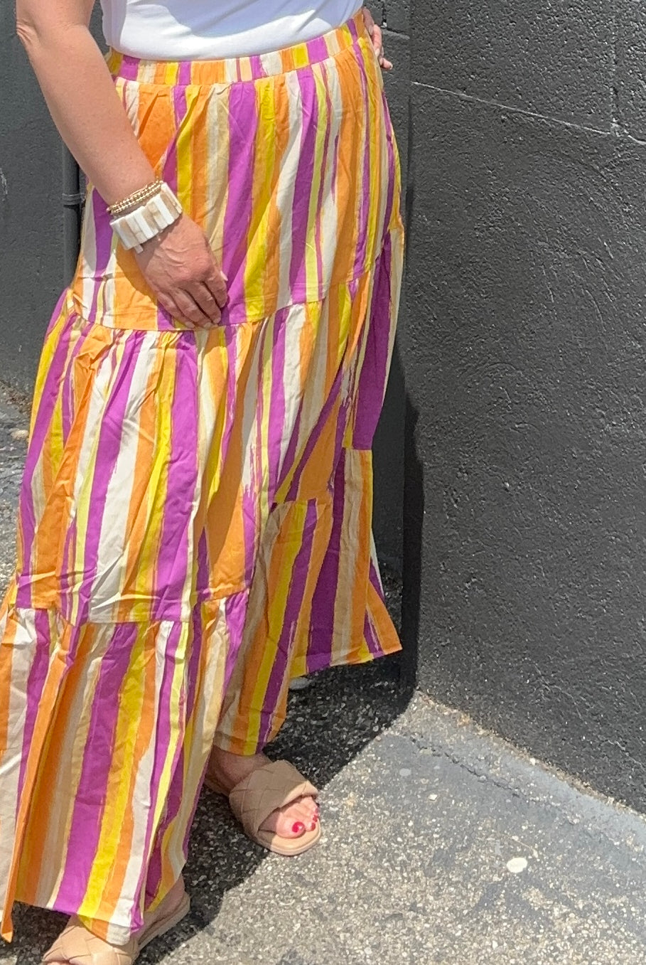 Zoe Printed Poplin Maxi Skirt - The Girl on Ivy
