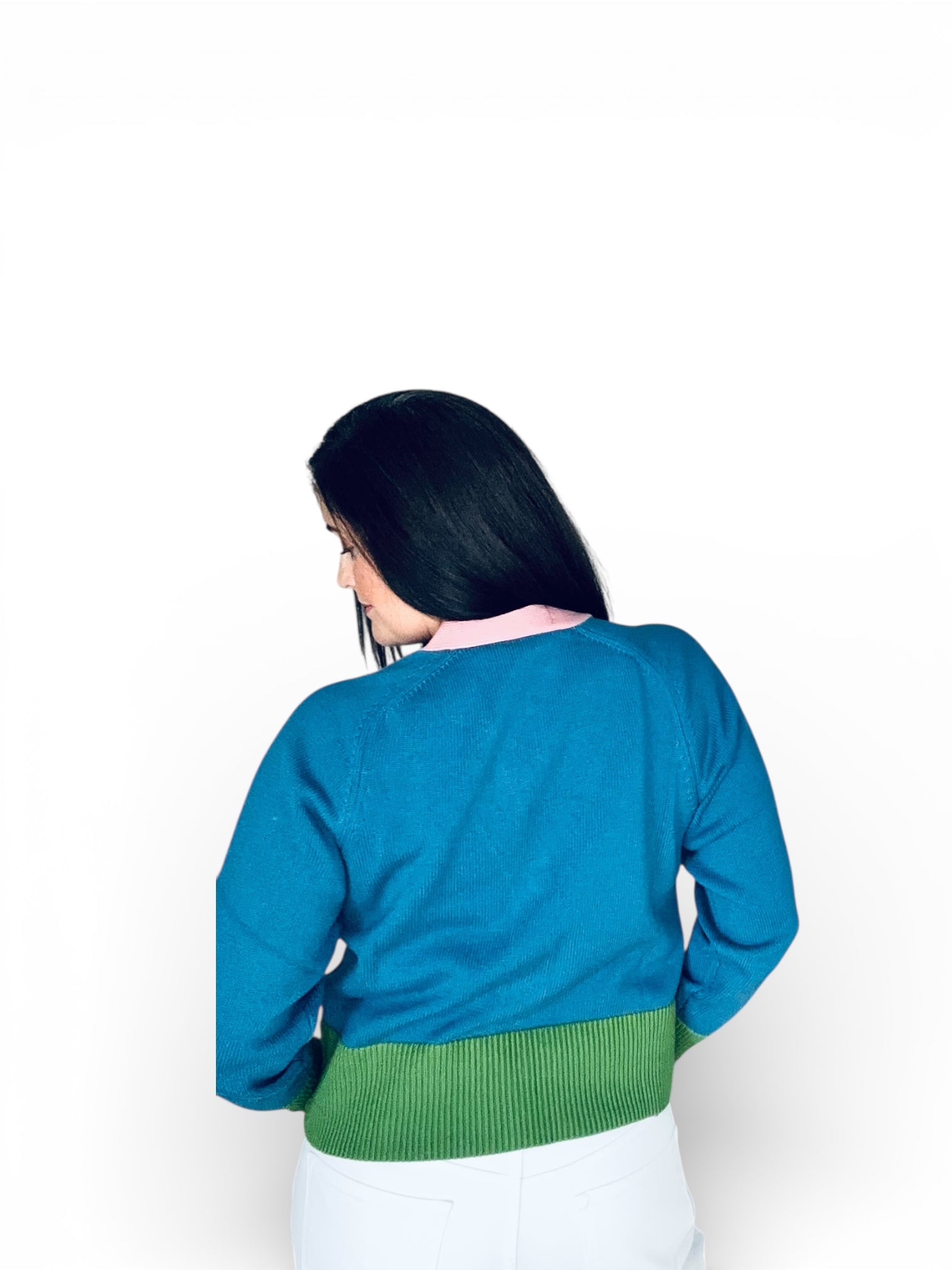 Hendria Color Block Cardigan - The Girl on Ivy