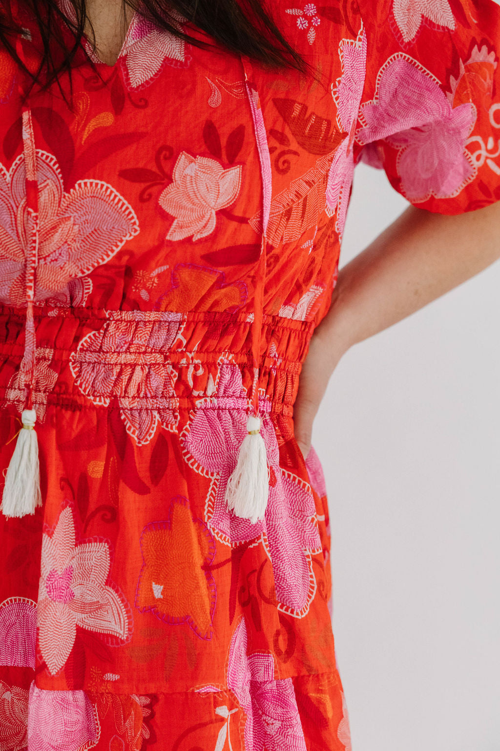 Francis Floral Puff Sleeve Tiered Maxi Dress - The Girl on Ivy