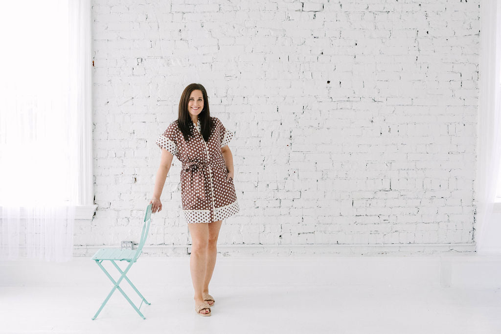 Vivian Short Sleeve Polka Dot Dress - The Girl on Ivy