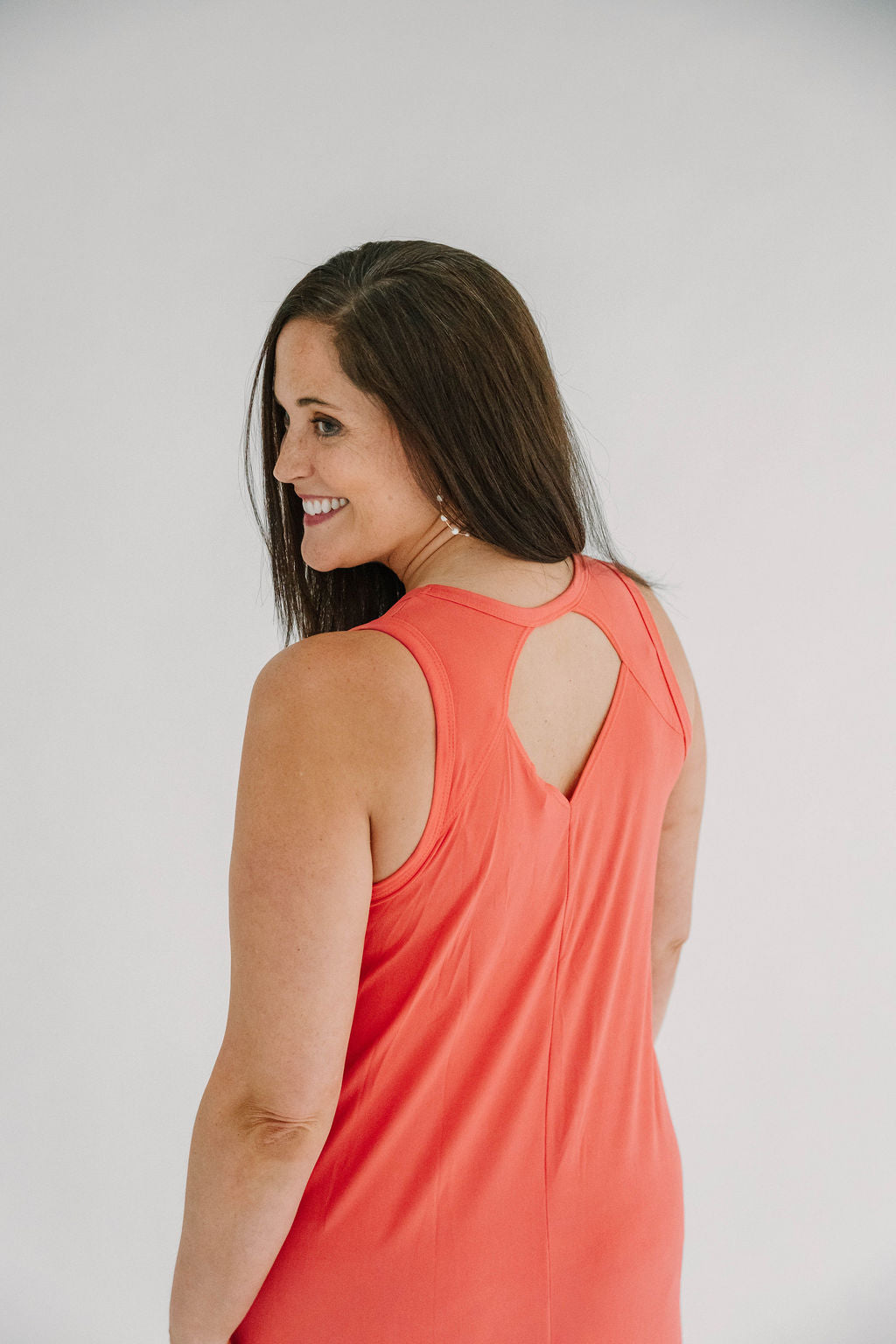 Cora Cutout Back Curved Hemline Knit Maxi Dress - The Girl on Ivy