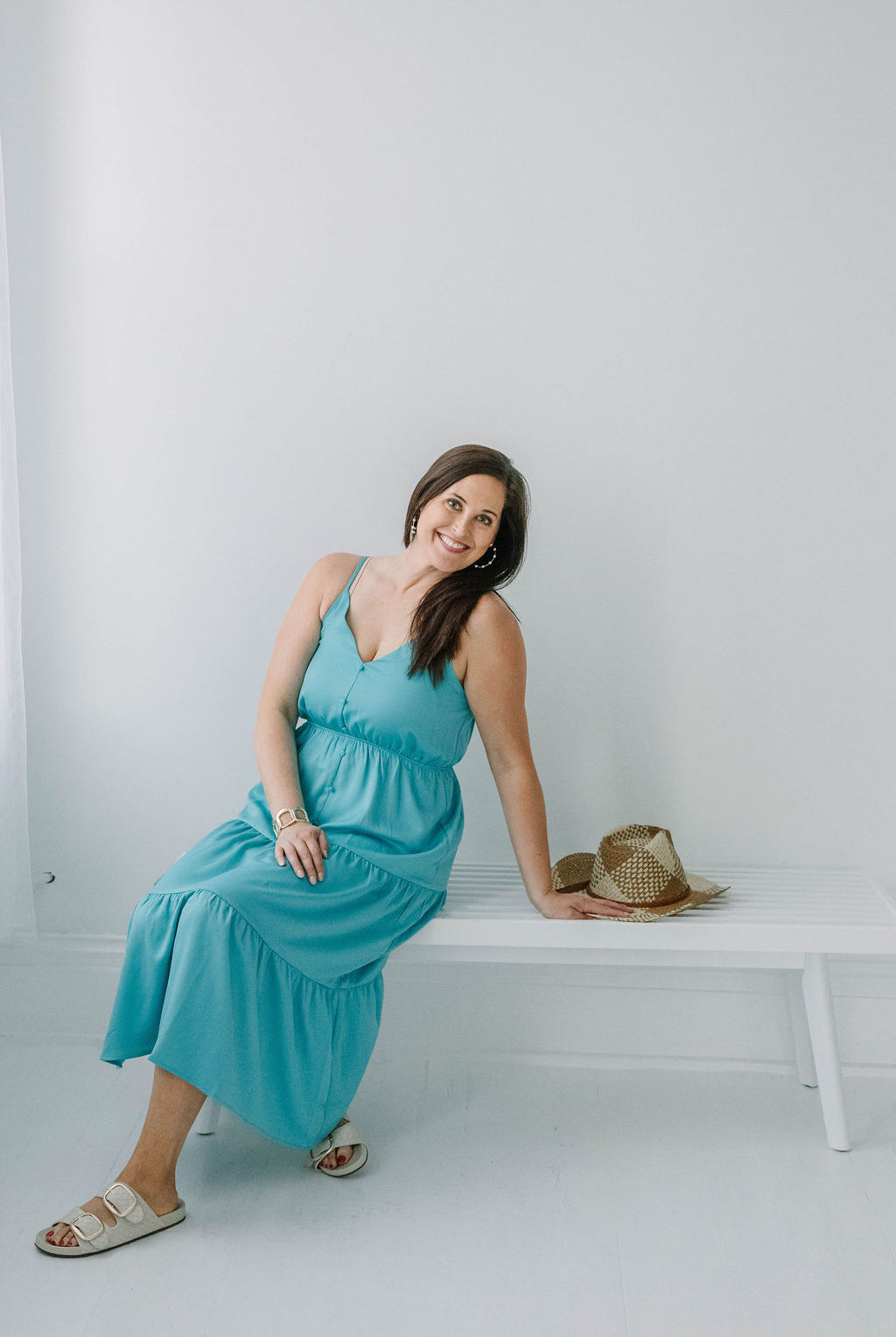 Bellamy Button Up Tiered Maxi Dress - The Girl on Ivy