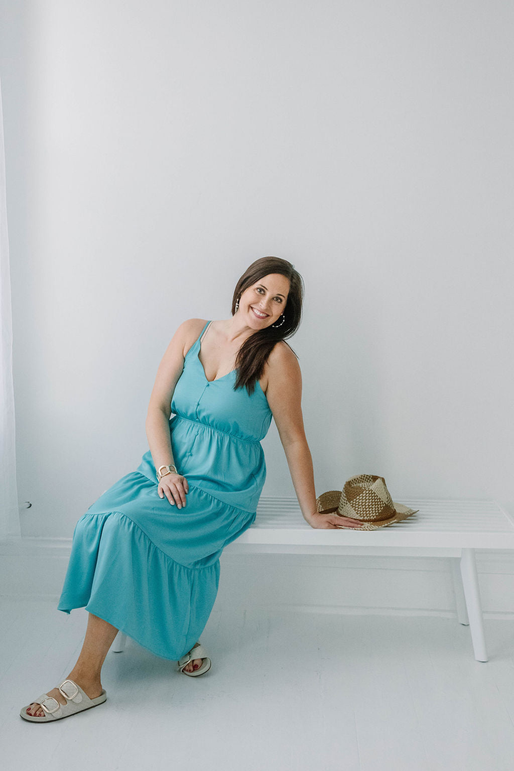 Bellamy Button Up Tiered Maxi Dress - The Girl on Ivy
