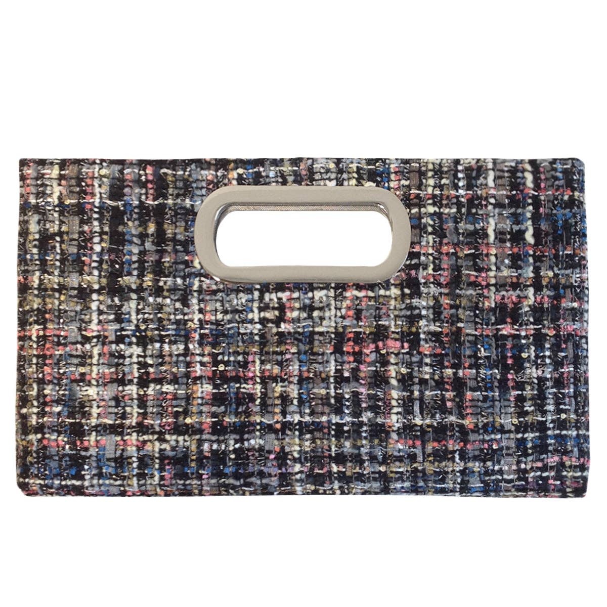 Top Handle Weaved Fabric Clutch - The Girl on Ivy