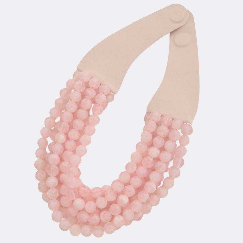CHUNKY BEADED LAYERED MAGNETIC NECKLACE - The Girl on Ivy