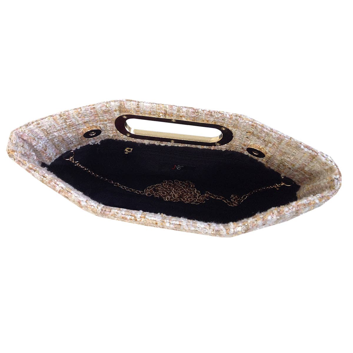 Top Handle Weaved Fabric Clutch - The Girl on Ivy