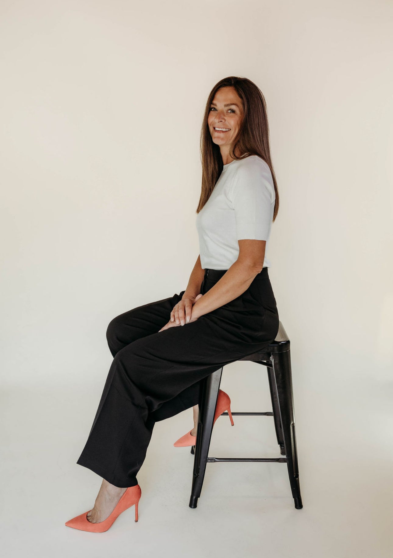 Pleated Trouser Pants (Black) - The Girl on Ivy