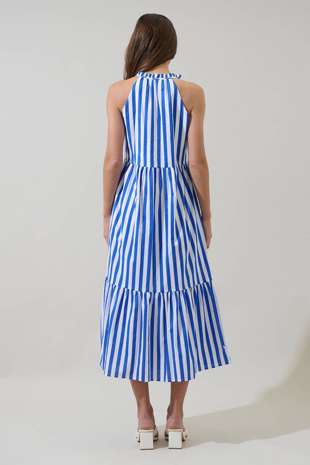Bey Stripe Zelie Sleeveless Midi Dress - The Girl on Ivy