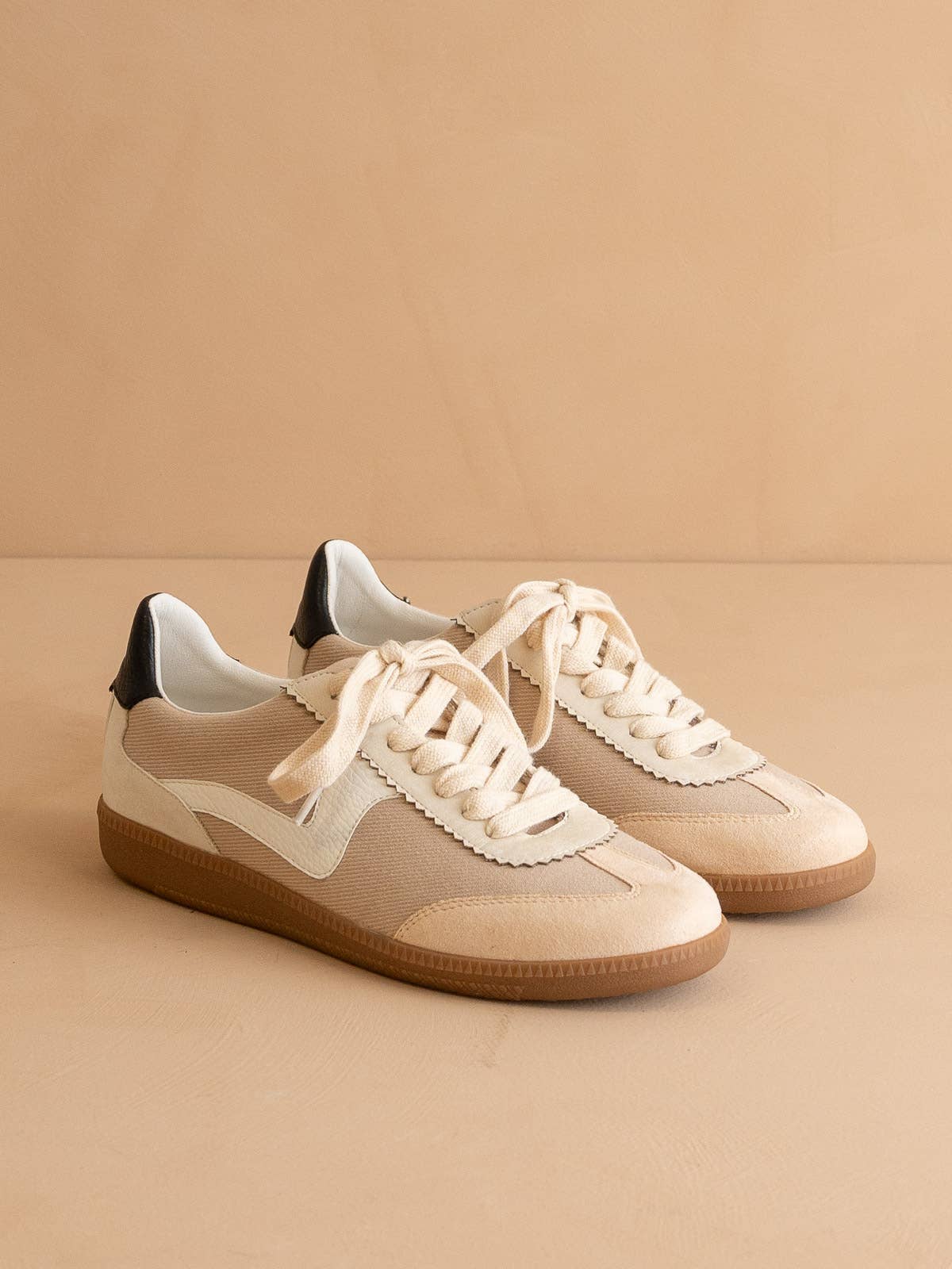 The Kyla | Almond Classic Low Top Sneakers - The Girl on Ivy