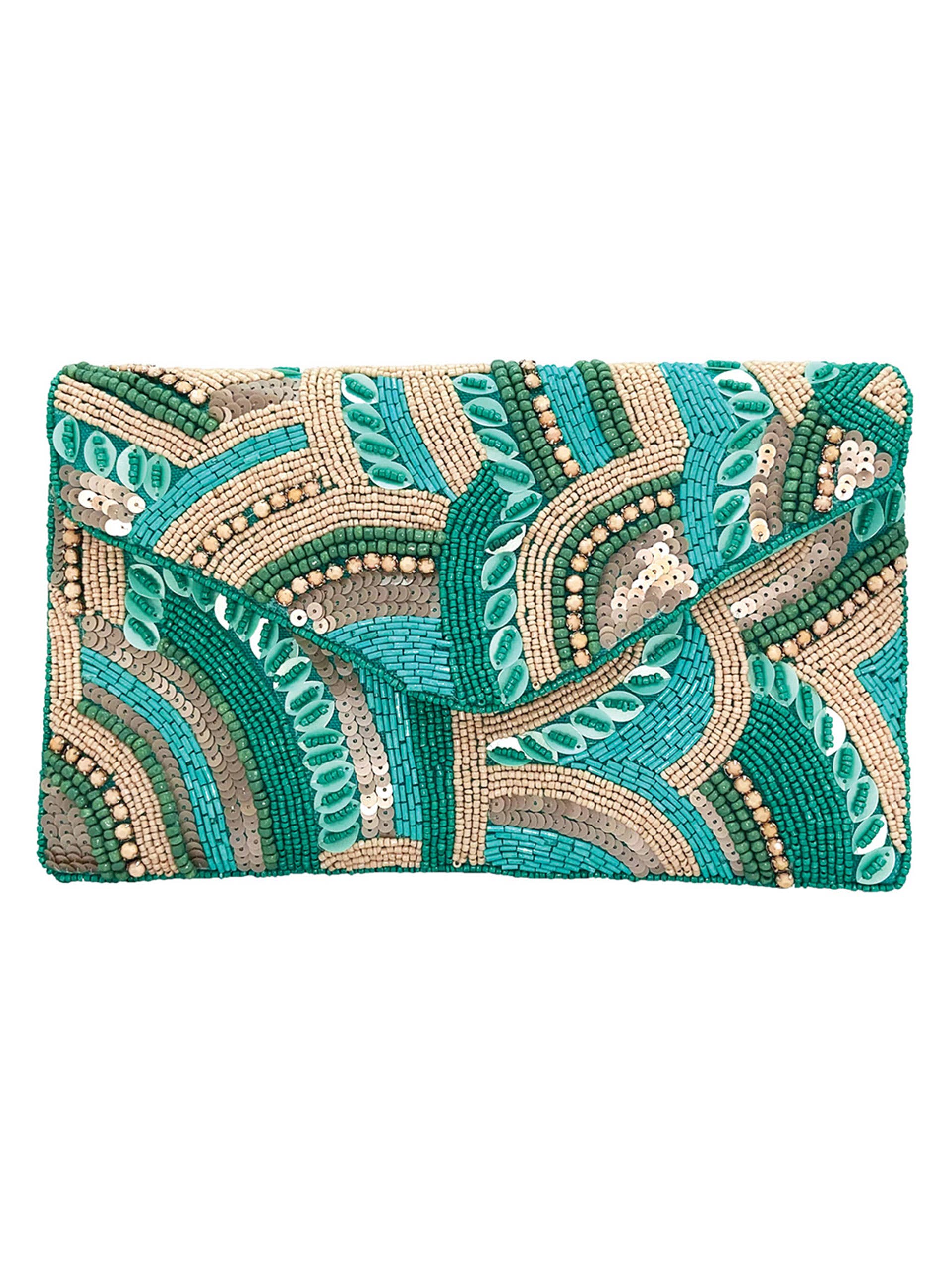 TURO/NUDE Beaded Swirl Clutch - The Girl on Ivy