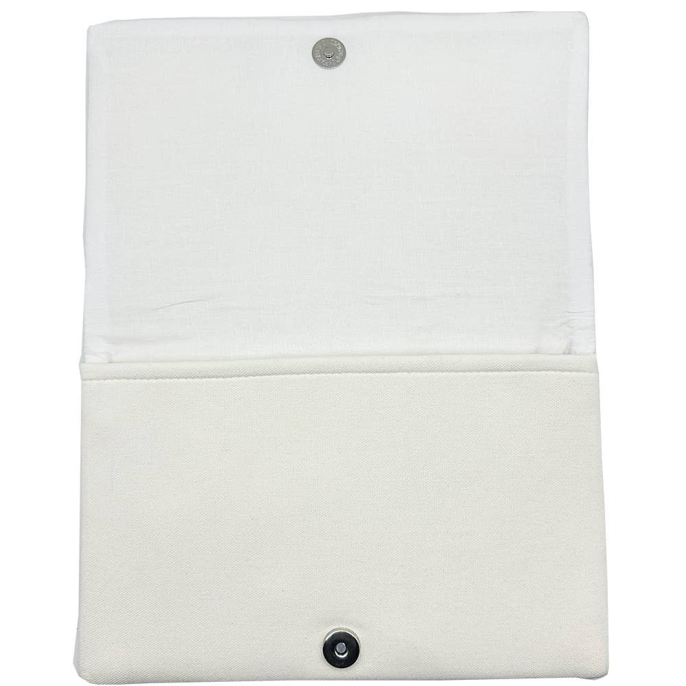 YELLOW Pastel Flowers Beaded Clutch Bag - The Girl on Ivy