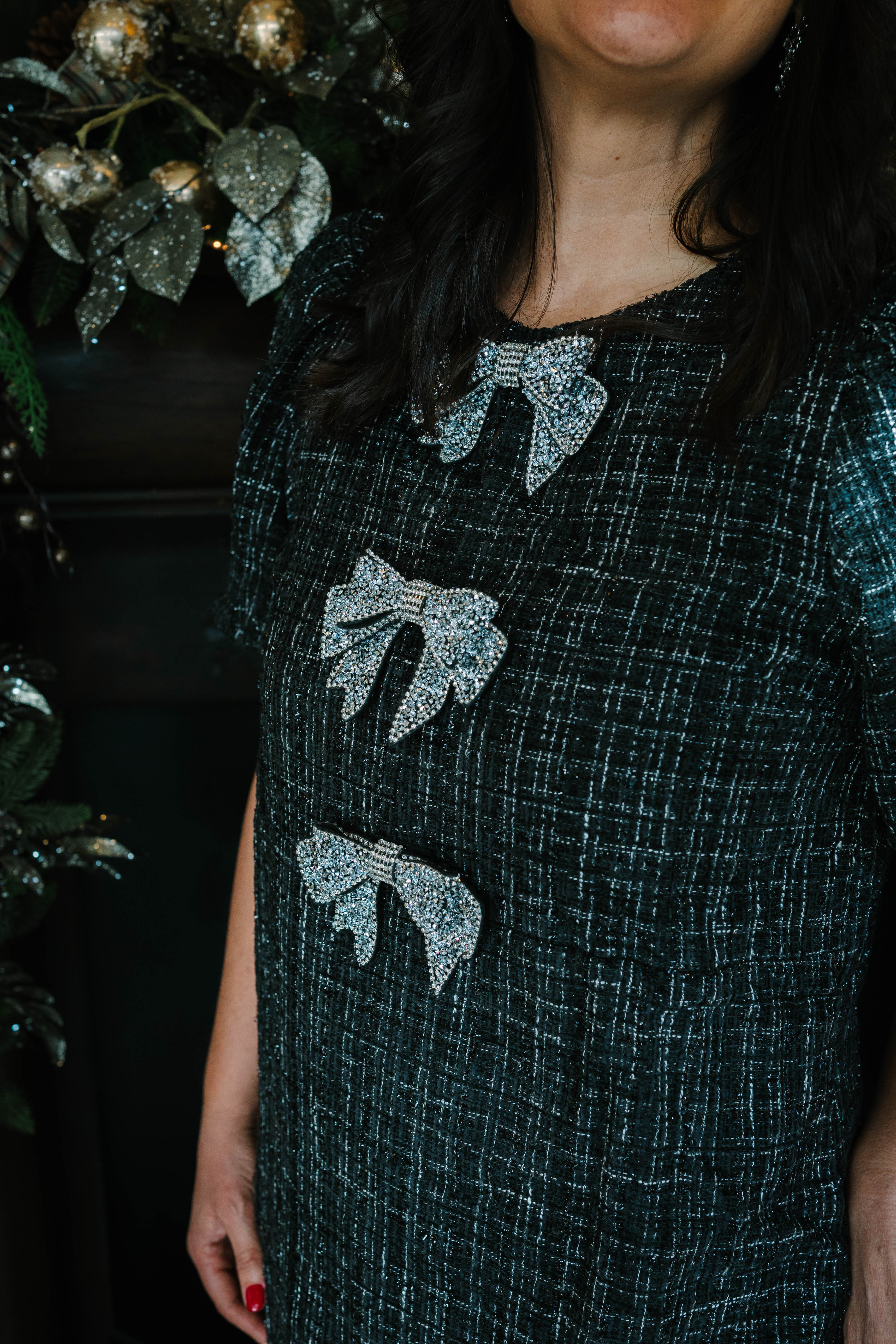 Mary Tweed Mini Shift Dress - The Girl on Ivy