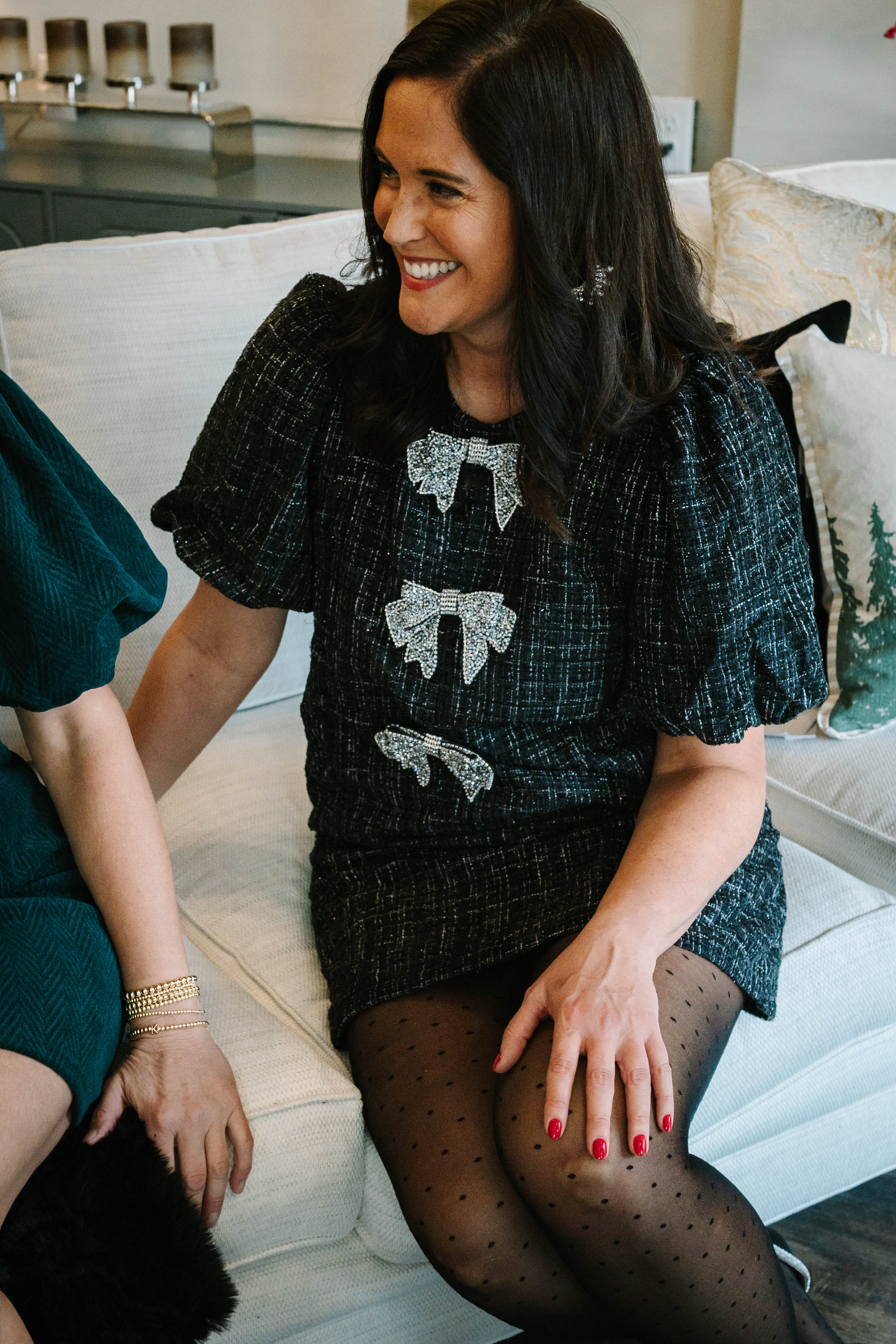 Mary Tweed Mini Shift Dress - The Girl on Ivy