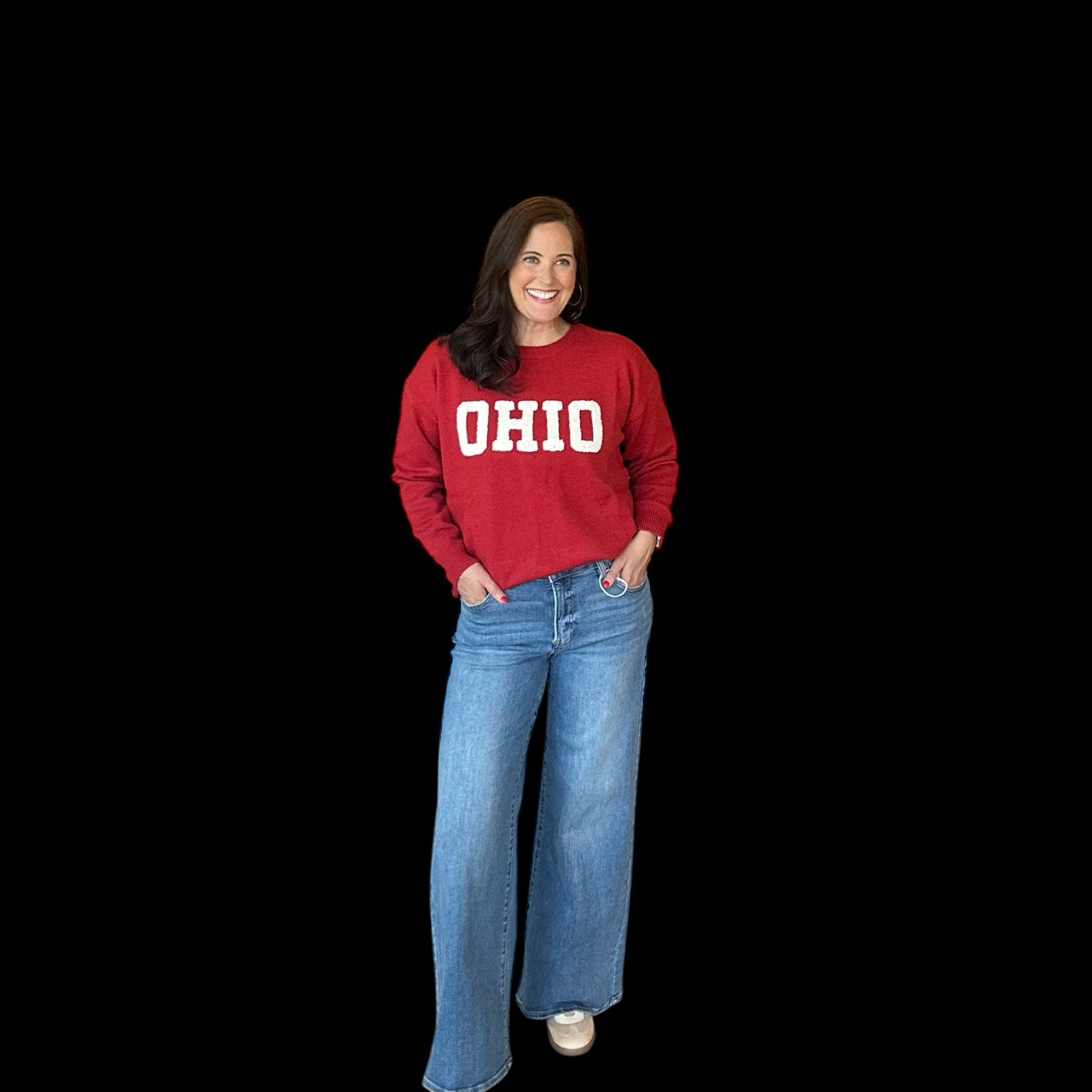 Ohio Embroidered Sweater - The Girl on Ivy