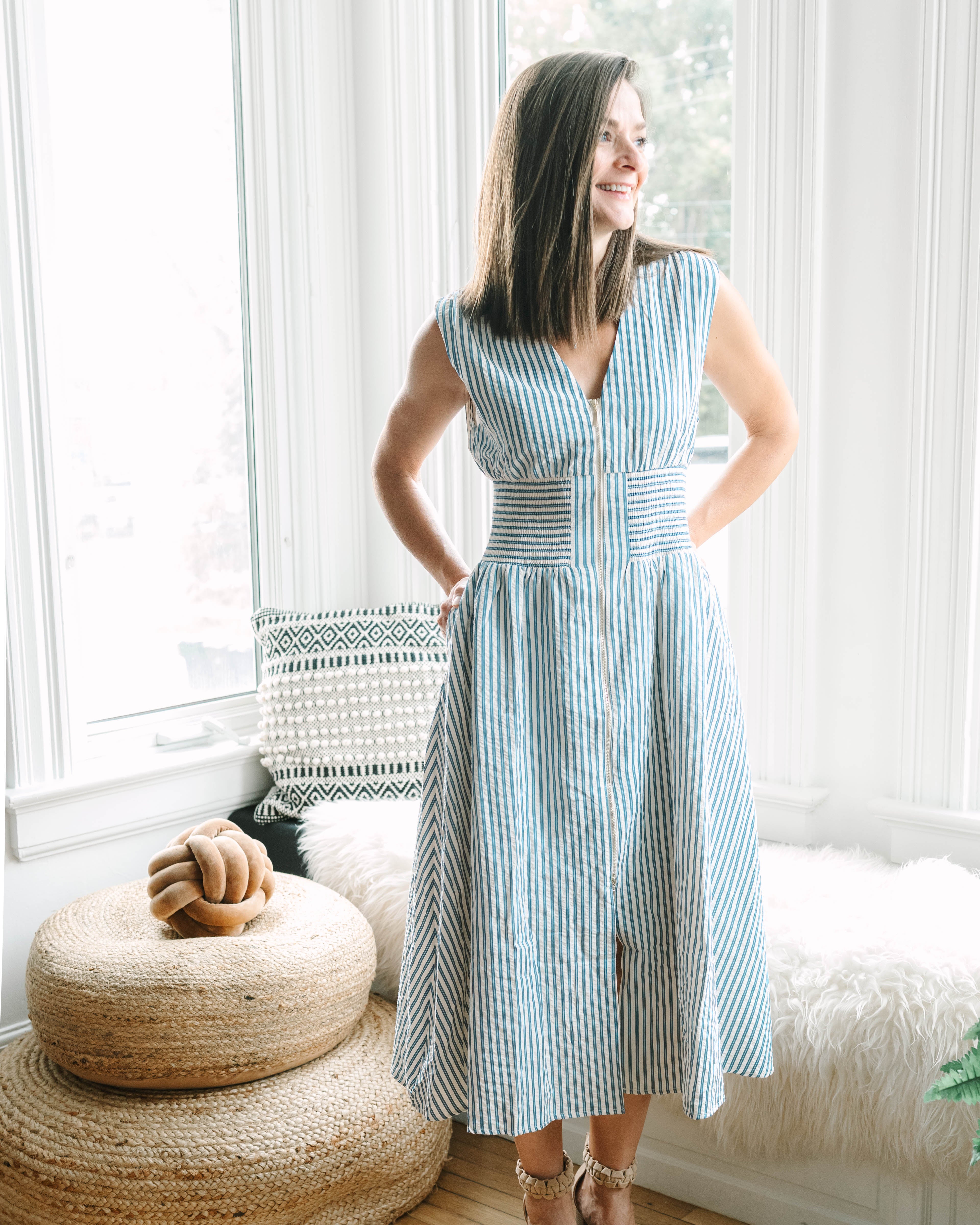 Polly Sleeveless Striped Maxi Dress - The Girl on Ivy