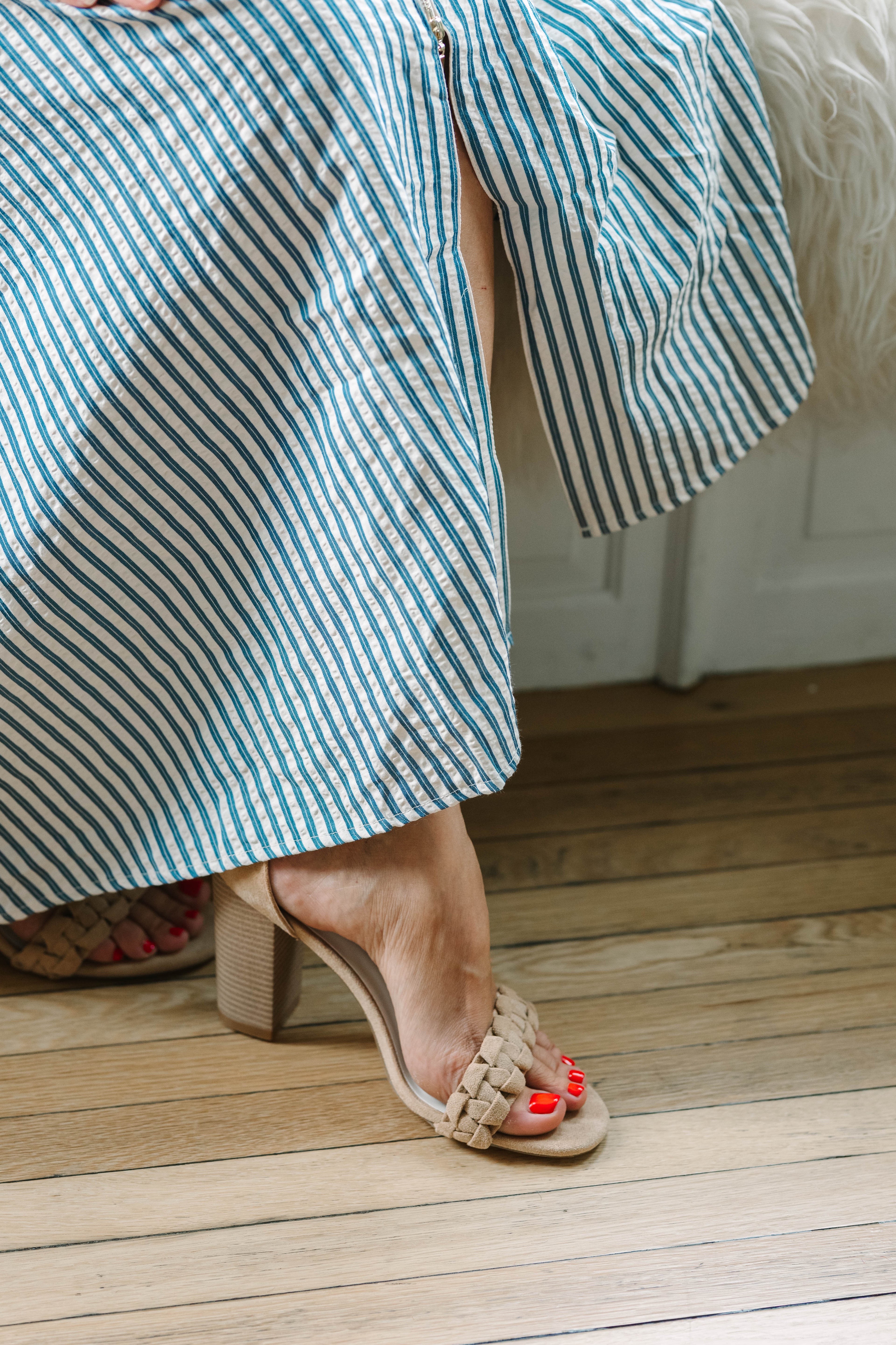 Polly Sleeveless Striped Maxi Dress - The Girl on Ivy