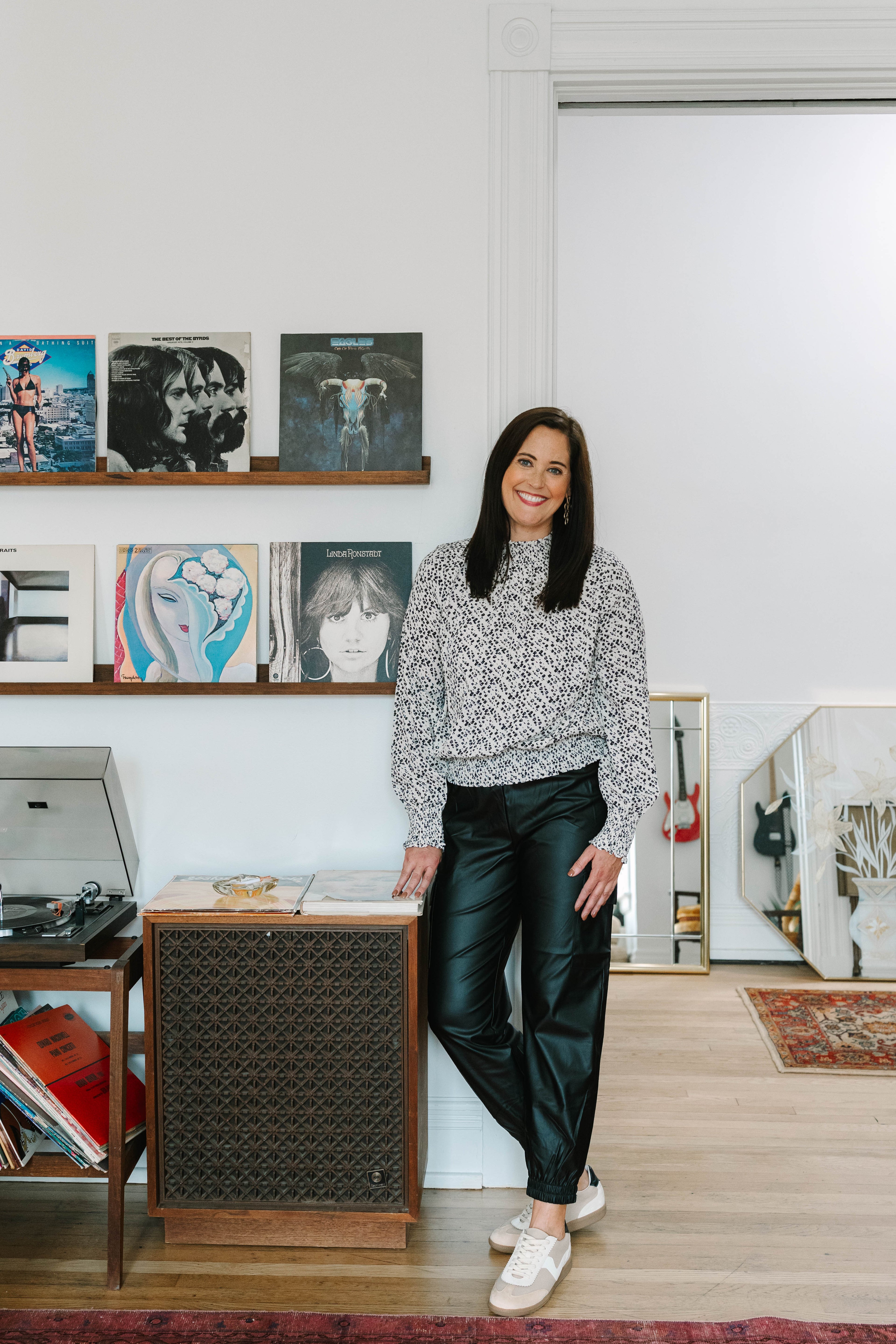 Rhonda THML Leather Joggers - The Girl on Ivy