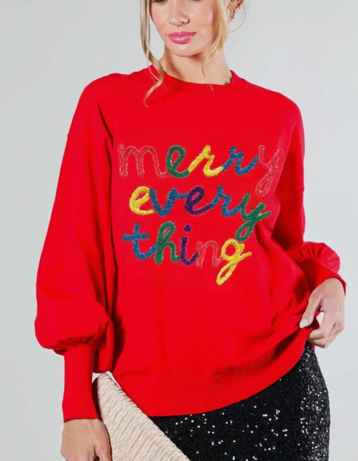 Merry Everything Sweater-Final Sale - The Girl on Ivy