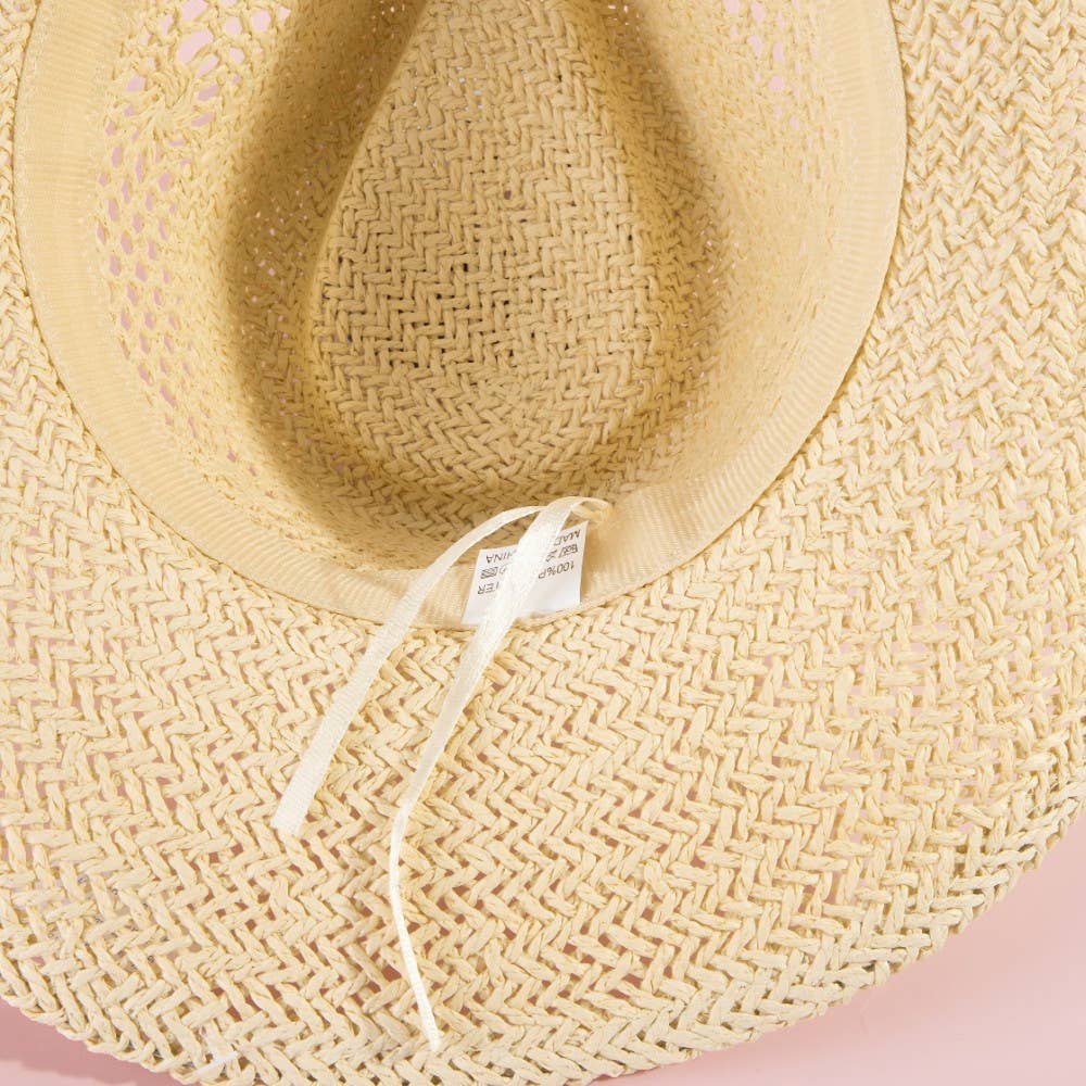 Natural Straw Cowboy Hat - The Girl on Ivy