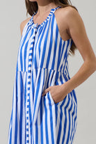 Bey Stripe Zelie Sleeveless Midi Dress - The Girl on Ivy