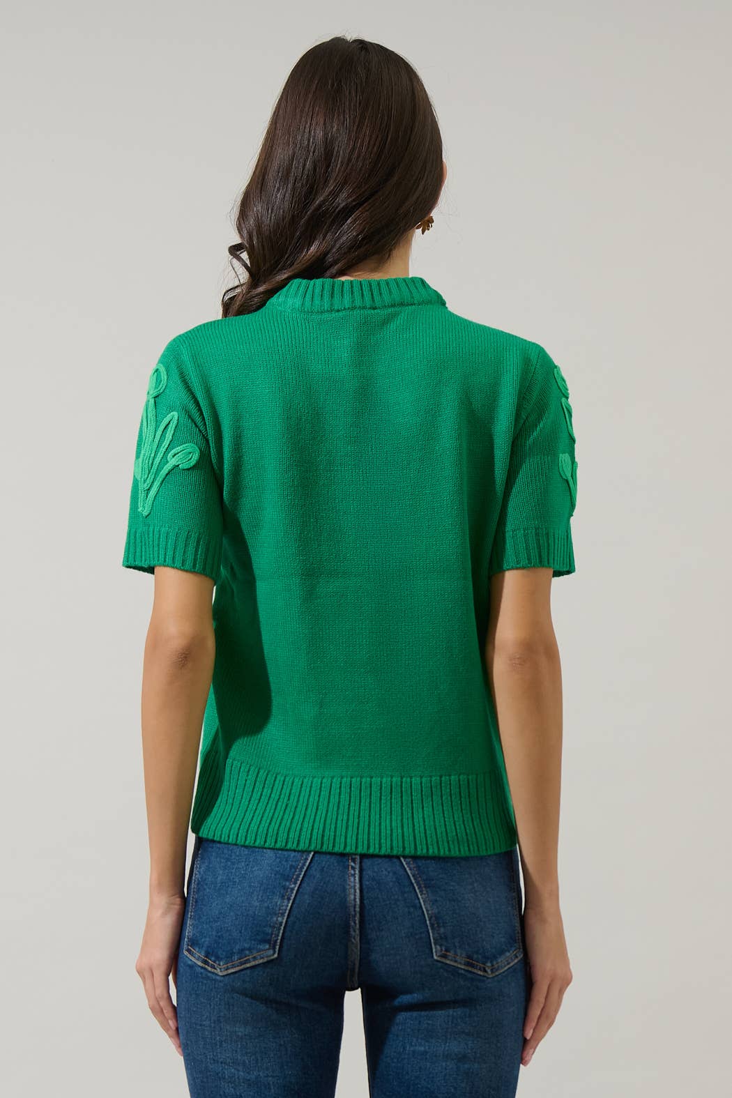 Winsley Floral Embroidered Sweater Top - The Girl on Ivy