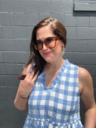 Chelsea Checkered Sleeveless Top - The Girl on Ivy