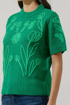 Winsley Floral Embroidered Sweater Top - The Girl on Ivy