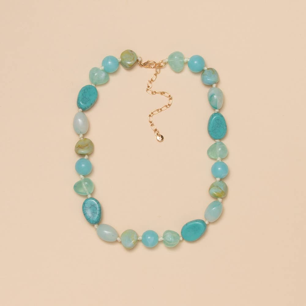 Multi Colored Stone Necklace - The Girl on Ivy