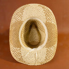 Two Tone Straw Braided Patches Cowboy Hat - The Girl on Ivy