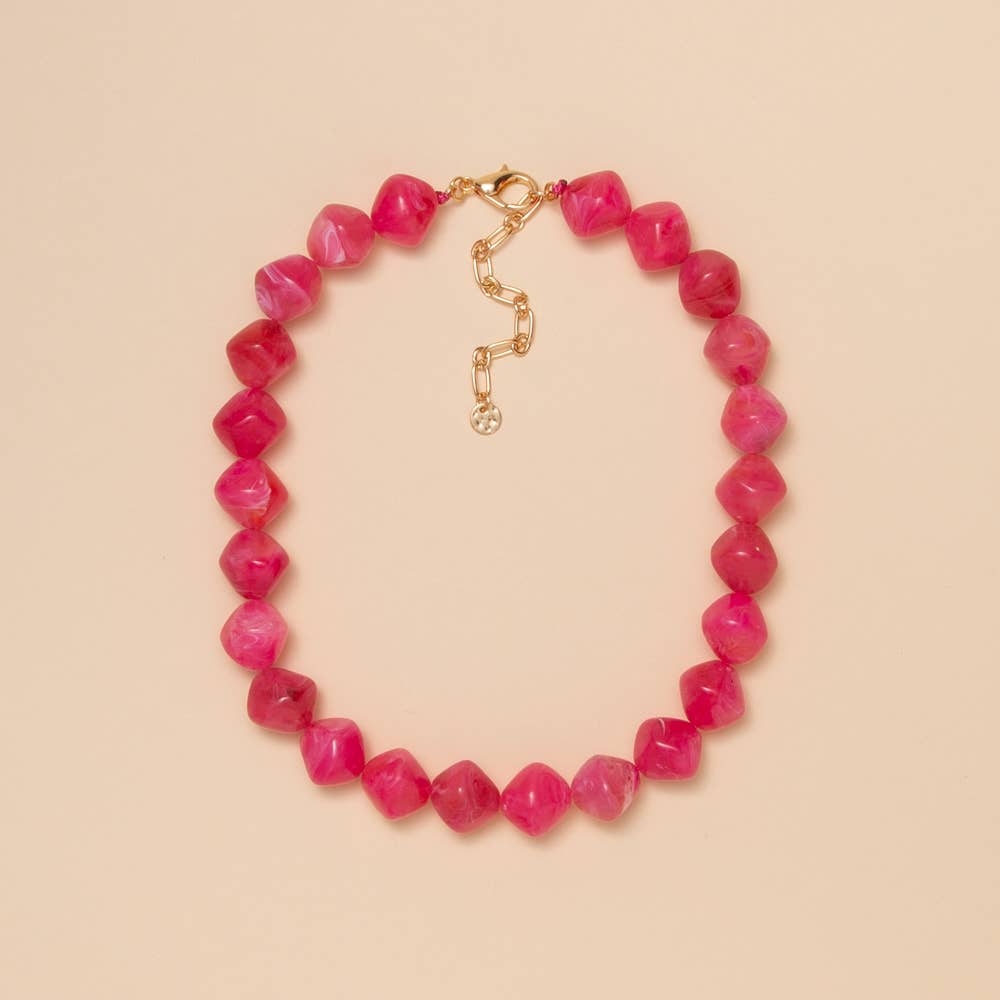Beaded Stone Necklace - The Girl on Ivy