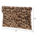 Faux Fur Leopard Print Double Pocket Clutch - The Girl on Ivy