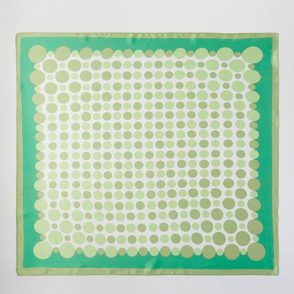 Multi Color Polka Dot Print Square Bandana Scarf - The Girl on Ivy