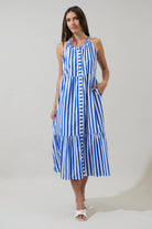 Bey Stripe Zelie Sleeveless Midi Dress - The Girl on Ivy