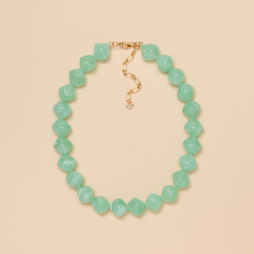 Beaded Stone Necklace - The Girl on Ivy