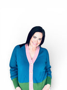 Hendria Color Block Cardigan - The Girl on Ivy